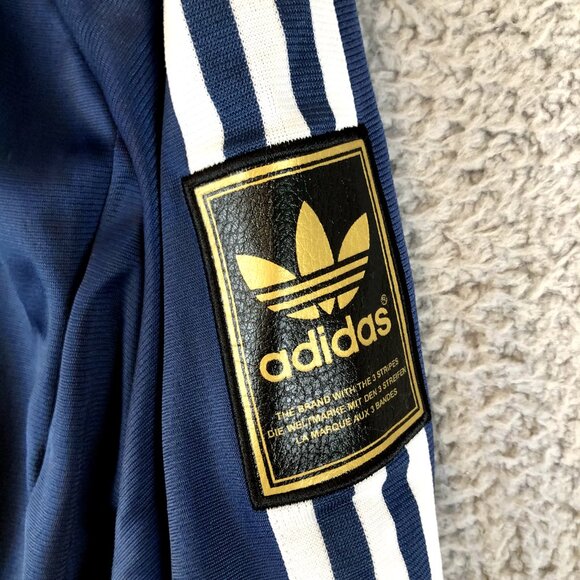 Adidas RUN DMC Super Star Patch Trefoil Blue Track Jacket Size M Korn Nu Metal - Picture 3 of 7